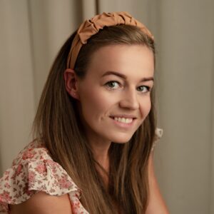Opaska Marszczona Karmel