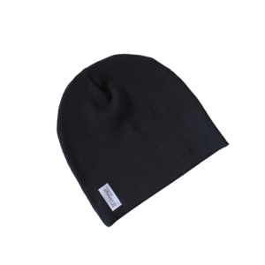 Cienka czapka bawełniana w kolorze Czarnym