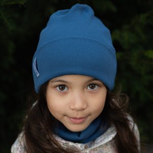 Czapka bawełniana denim blue