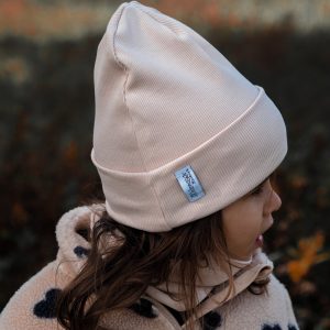 Komplet czapka z kominem nude